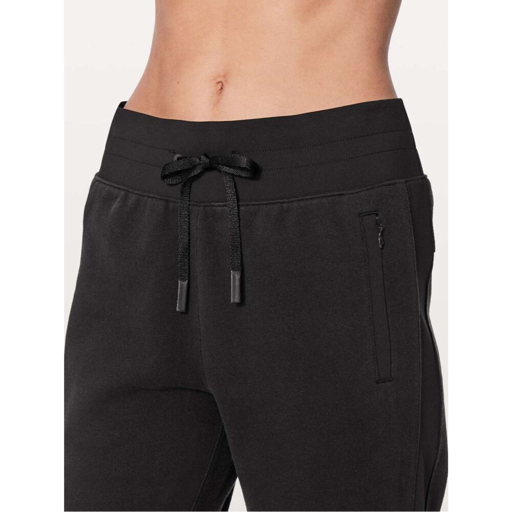 Lululemon Get Going Joggers Womens Size 8 Black Sweatpants Pockets Drawstring - Picture 3 of 6